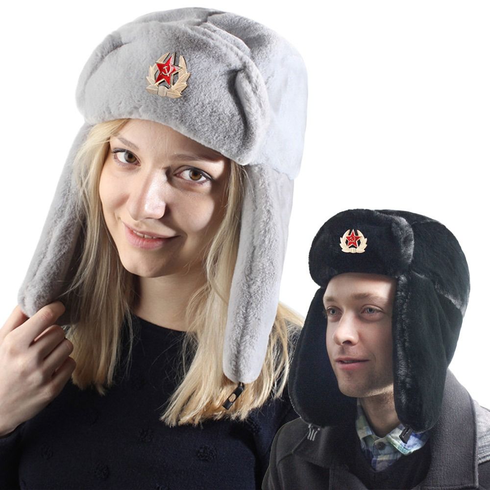 Winter Trapper Hat - Chapeau de bombardier en peluche coupe-vent