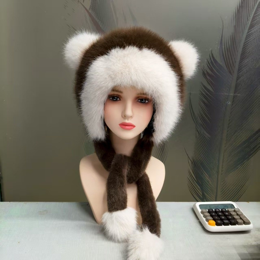 Winter Trapper Hat - Chapeau Ushanka en fausse fourrure en