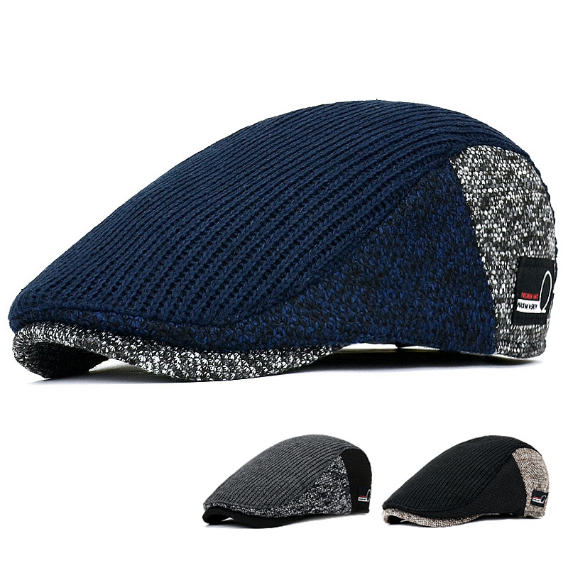 Snapback Hat Flat - Casquette octogonale à chevrons pour hommes,