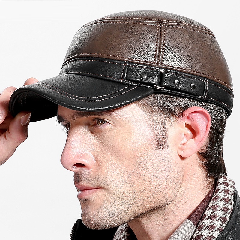 Peau de vache en cuir véritabl - Baseball Cap Structured avis et prix