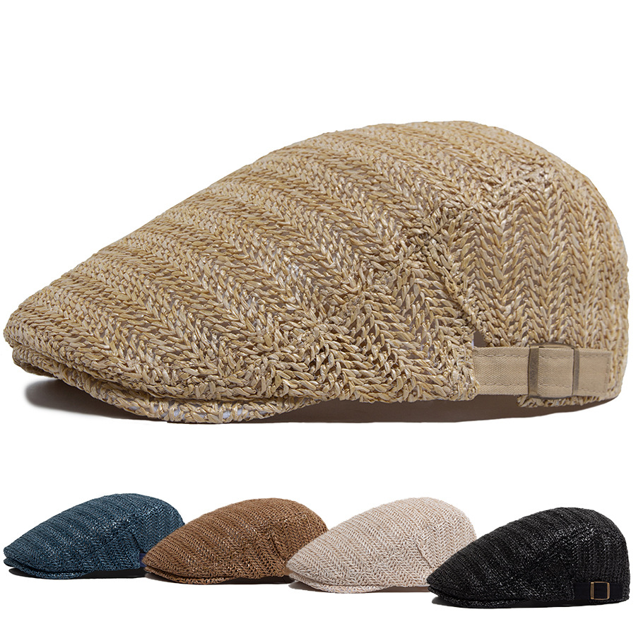 Casquette plate style paille p - Newsboy Cap Ivy avis et prix