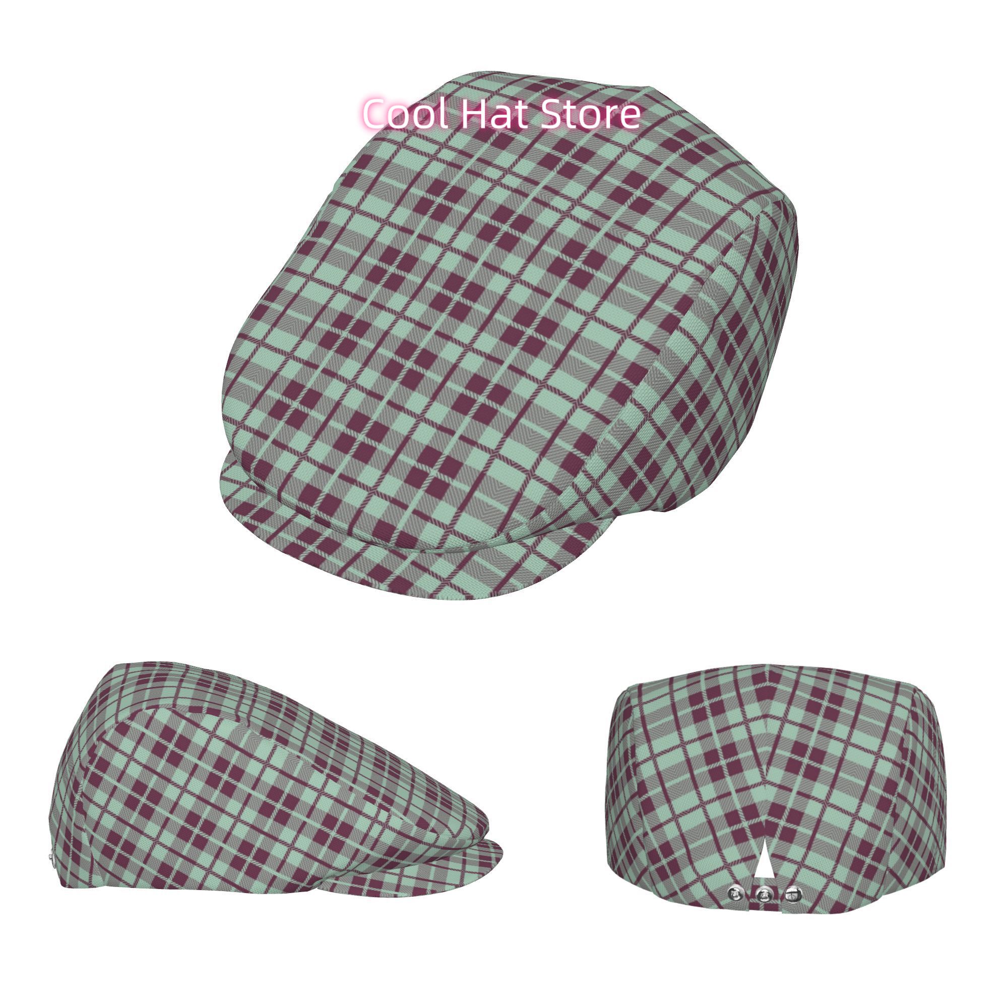 Casquette plate à carreaux men - Newsboy Cap Ivy avis et prix