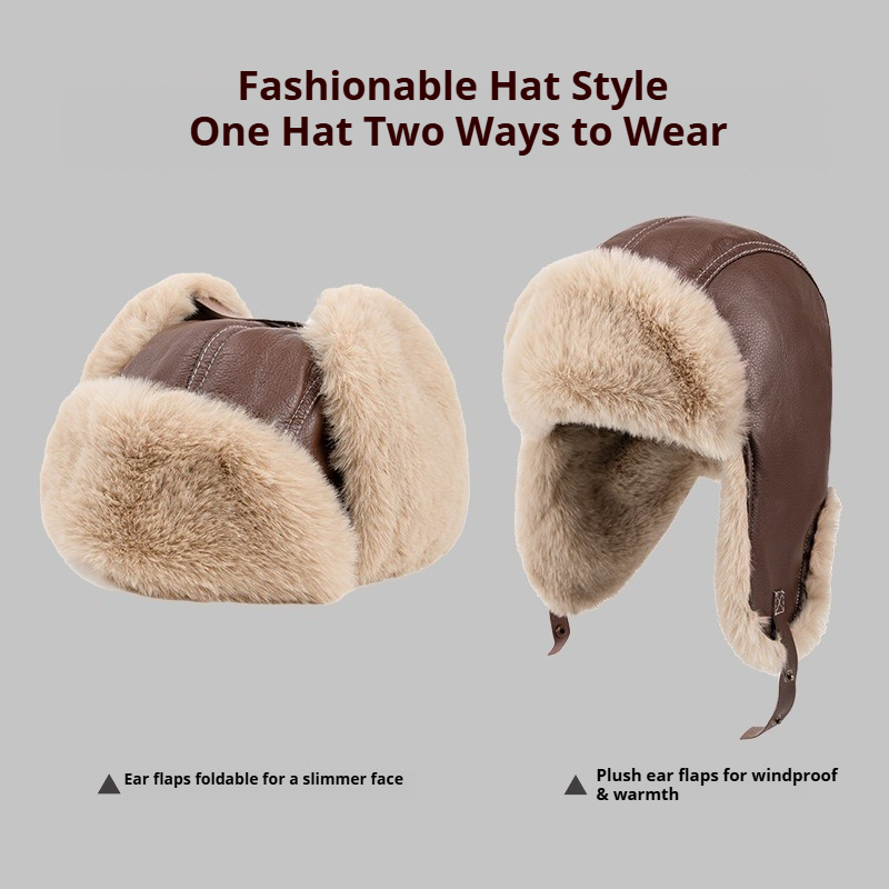 Chapeaux d'hiver chauds en cui - Trapper Hat Ear Flap avis et prix